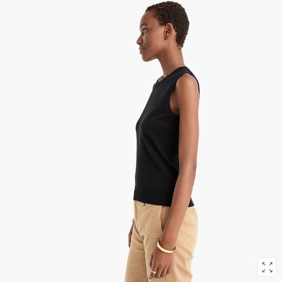 J. Crew Sleeveless Cotton Jackie Shell Top XS - Picture 7 of 8